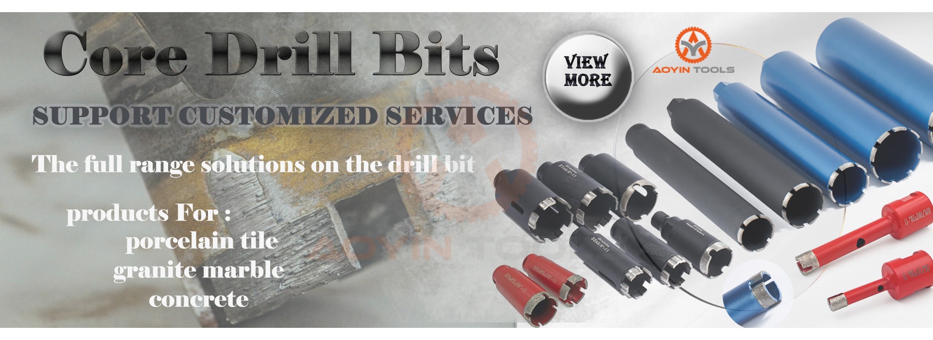 Wet Diamond Core Drill Bits For Concrete And Stone