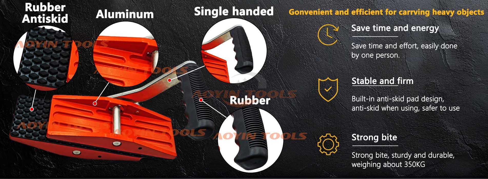 Aluminum Stone Slab Clamps