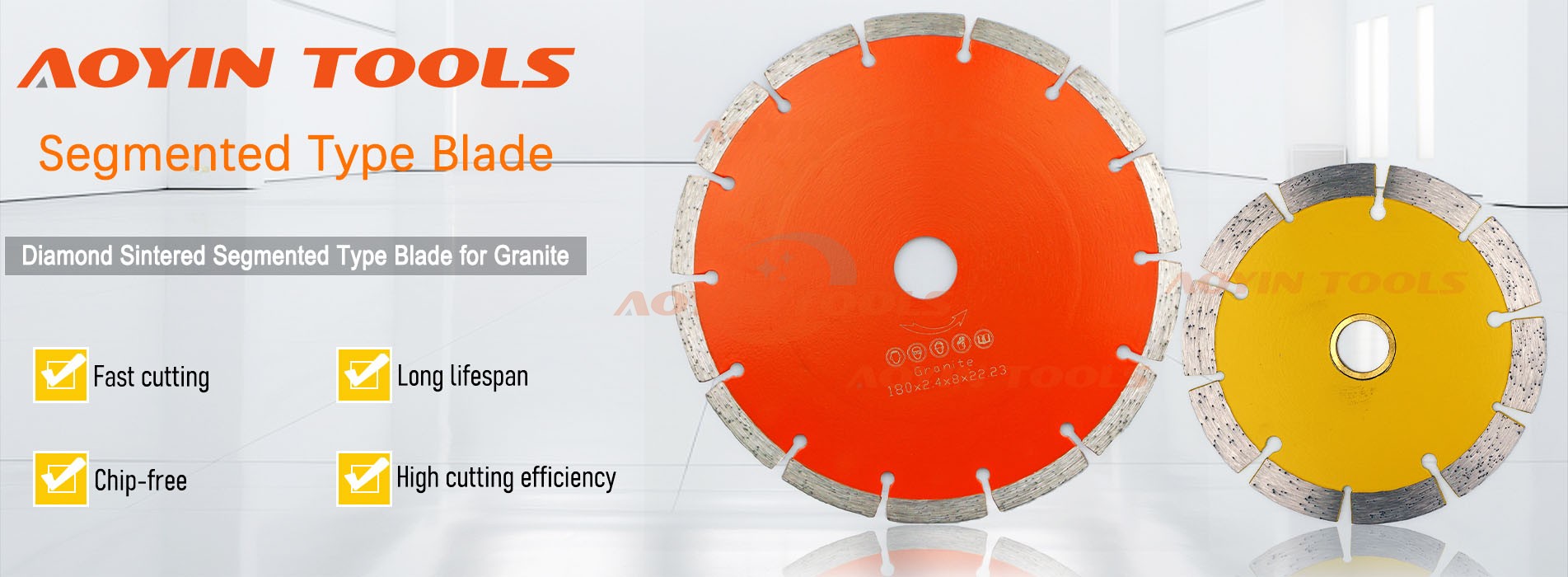 diamond sintered segmented type blade for granite